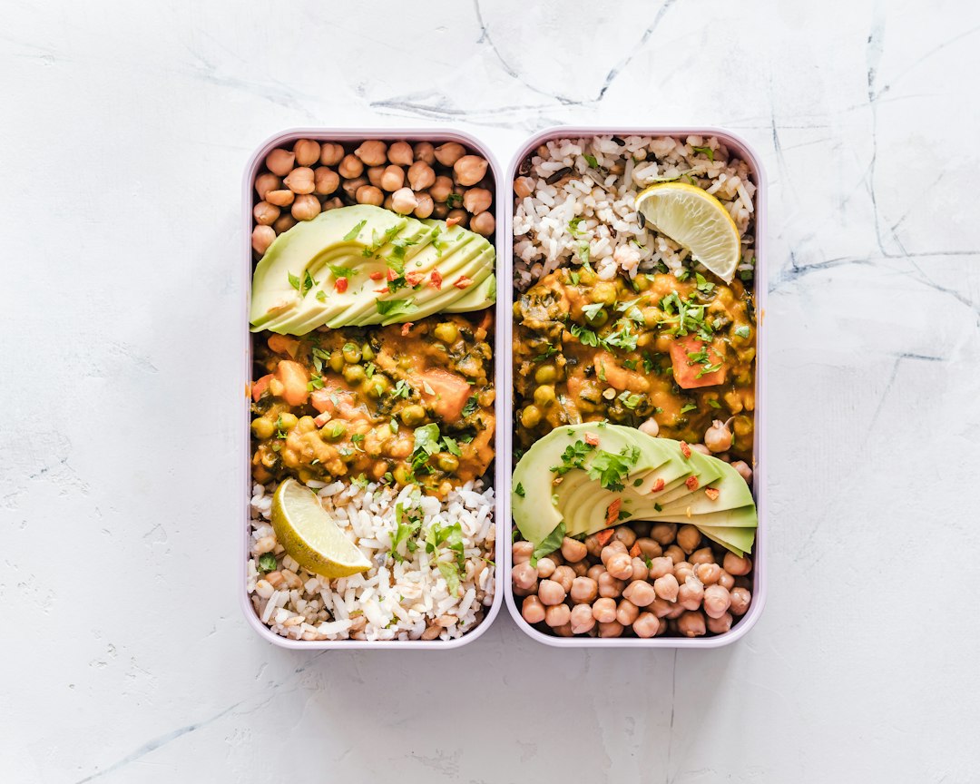 Healthy portioned lunch meal prep helping manage cravings with Naltrexone and Bupropion