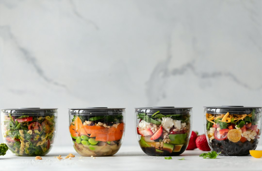 Portioned vegetable meal prep bowls supporting Ozempic weight management